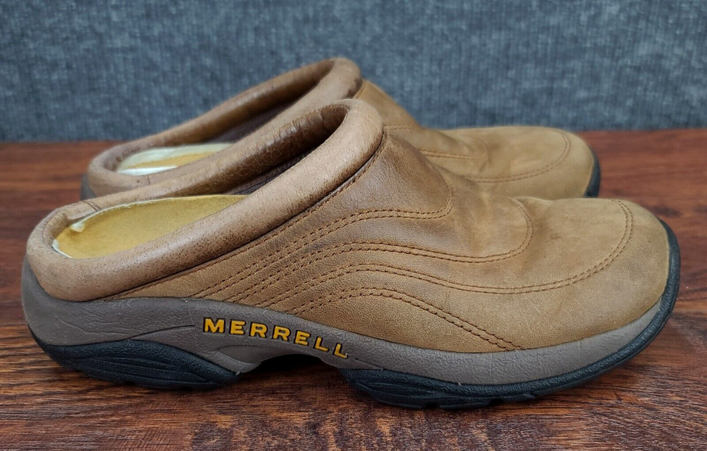 Merrell Jungle Moc Slip On Clogs Womens 7 Brown Suede Comfort Casual
